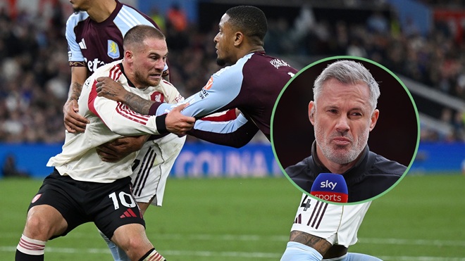Ảnh bài viết Jamie Carragher chỉ trích pha ăn vạ "đáng xấu hổ" của Mac Allister