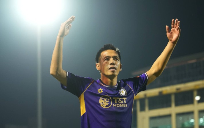 Nguyễn Văn Quyết là niềm hy vọng trên hàng công của Hà Nội FC. Ảnh: Hà Nội FC.