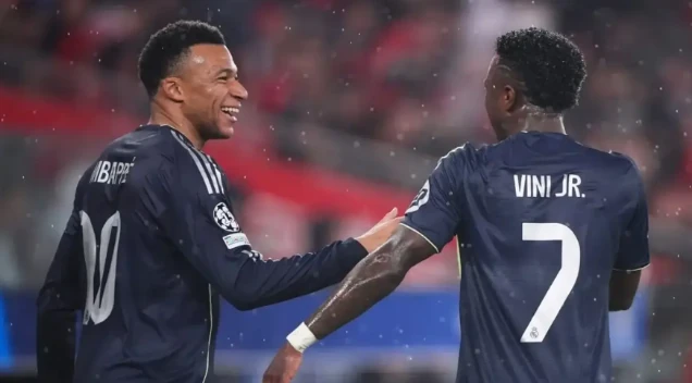 Real đang cân nhắc bán Vini hoặc Mbappe.