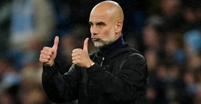 Pep đứng trước những đồn đoán về khả năng chia tay Man City hè này.