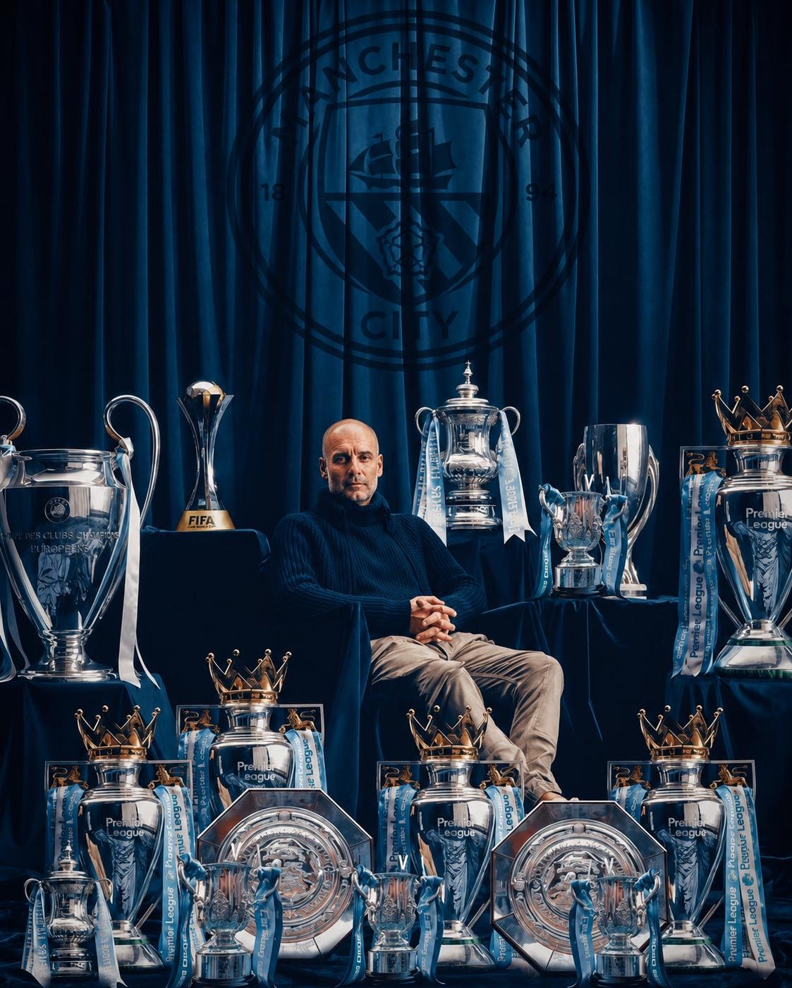 Pep Guardiola giúp Man City thống trị Ngoại hạng Anh nhiều mùa giải.