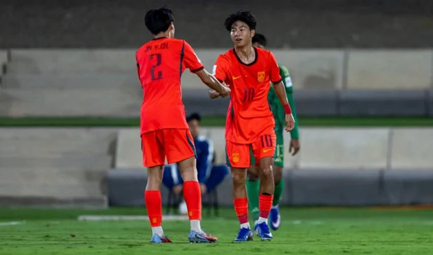 U17 Trung Quốc gây bất ngờ ở VCK U17 châu Á 2026. Ảnh: AFC