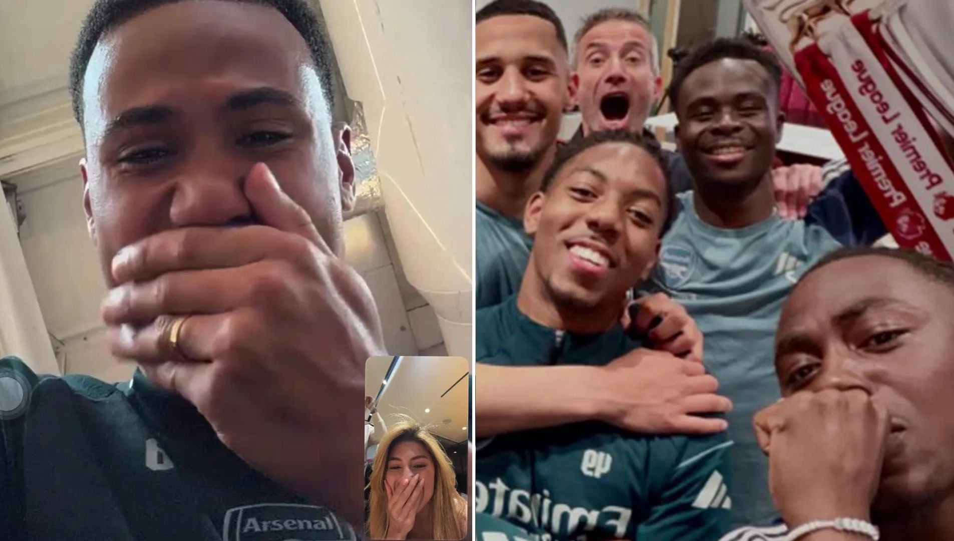 Ảnh bài viết Gabriel Magalhaes rơi nước mắt ngày Arsenal vô địch