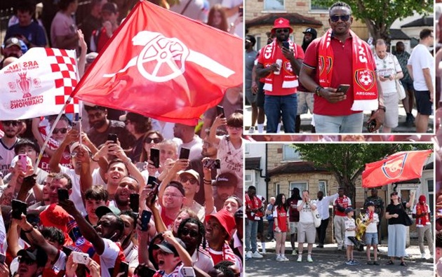 Ảnh bài viết Fan Arsenal xếp hàng từ chiều để chờ Tottenham xuống hạng