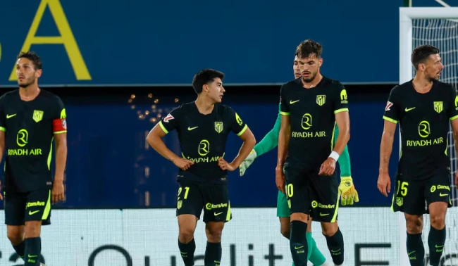 Atletico Madrid thảm bại 1-5 trước Villarreal.
