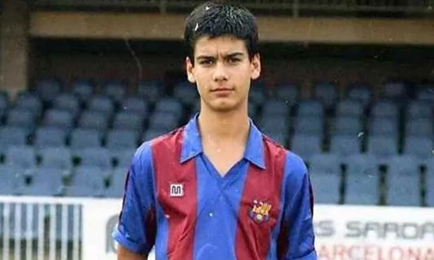 Pep tại Barcelona vào năm 1984.