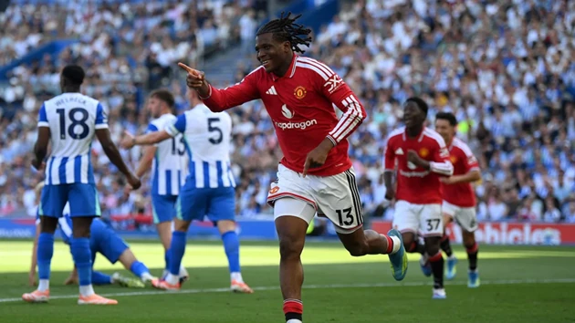 Dorgu là người mở tỷ số cho Man Utd trước Brighton.