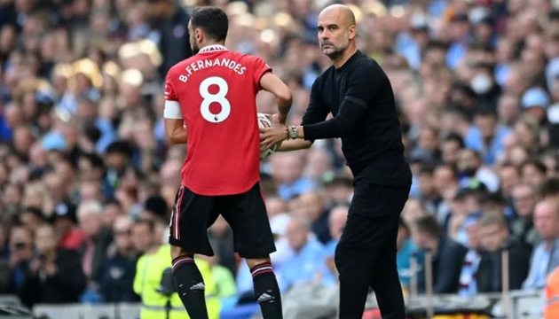 Ảnh bài viết Pep Guardiola dùng Bruno Fernandes để răn đe sao Man City
