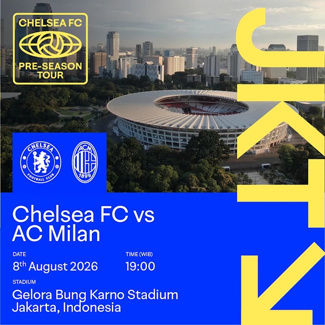 Chelsea sẽ có các trận giao hữu ở Indonesia và Malaysia.