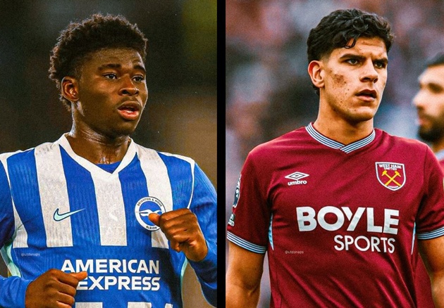 Baleba và Fernandes là những mục tiêu tuyến giữa hàng đầu của Man Utd hè này.