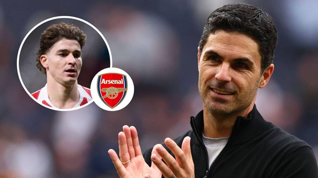 Arteta ngưỡng mộ tài năng của Alvarez.