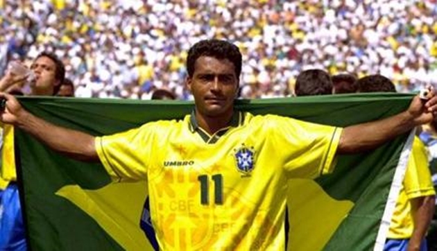 Romario tỏa sáng trong màu áo tuyển Brazil ở World Cup 1994.