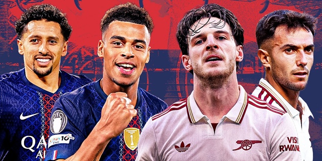 Arsenal và PSG đều phải cày ải để bước vào chung kết Champions League.