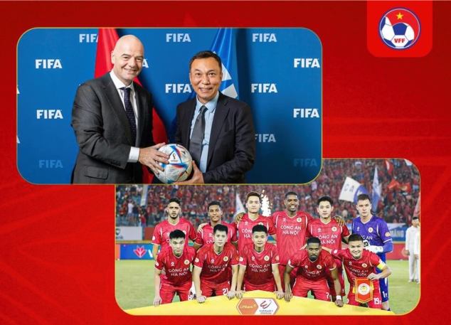 Ảnh bài viết Chủ tịch FIFA gửi thư tán dương chức vô địch V-League của CAHN