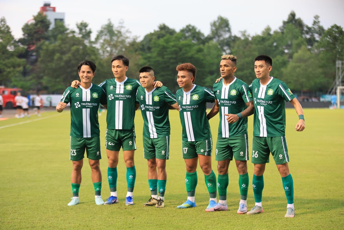 Đồng Nai đè bẹp Long An để vô địch giải hạng Nhất Quốc gia 2025/26. Ảnh: Trường Tươi Đồng Nai.