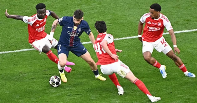PSG đã đánh bại Arsenal để bảo vệ ngôi vương Champions League.