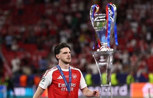 Ảnh bài viết Thua PSG chứng minh Rice mới là thủ lĩnh thực thụ của Arsenal