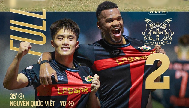Ảnh bài viết HLV Chu Đình Nghiêm ra mắt thành công, Ninh Bình lọt top 3 V-League
