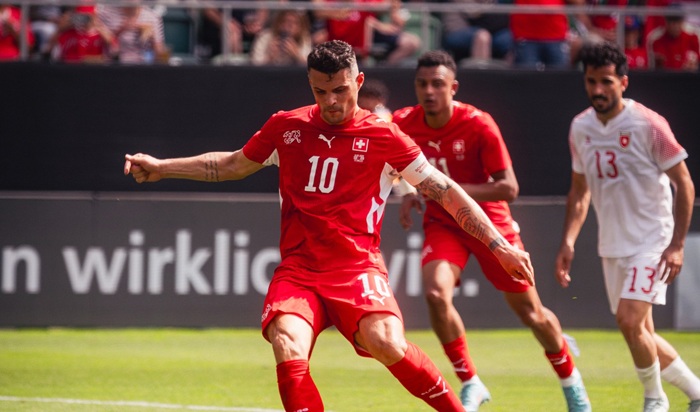Ảnh bài viết Xhaka ghi bàn, Thụy Sĩ huỷ diệt Jordan