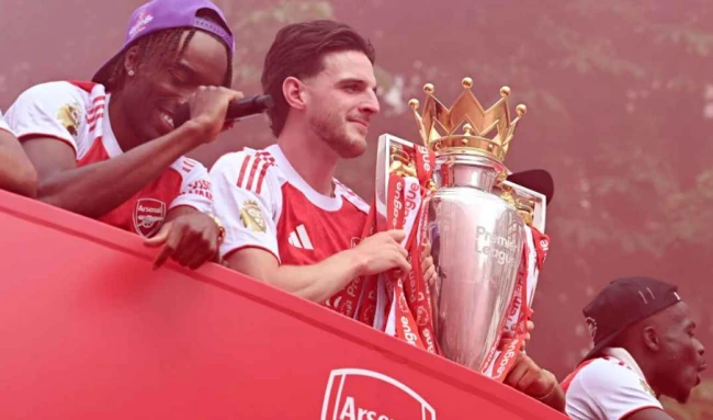 Ảnh bài viết Declan Rice gửi thông điệp đanh thép trong ngày vui của Arsenal
