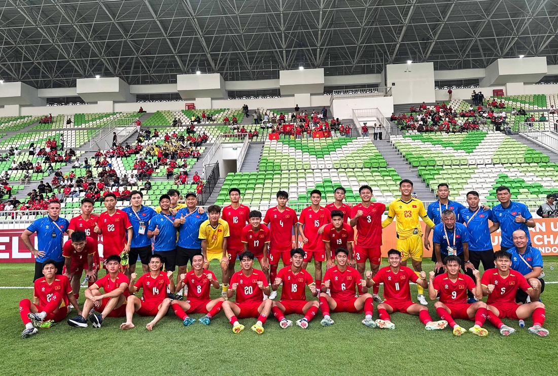 U19 Việt Nam có ngày ra quân thuận lợi. Ảnh: VFF.
