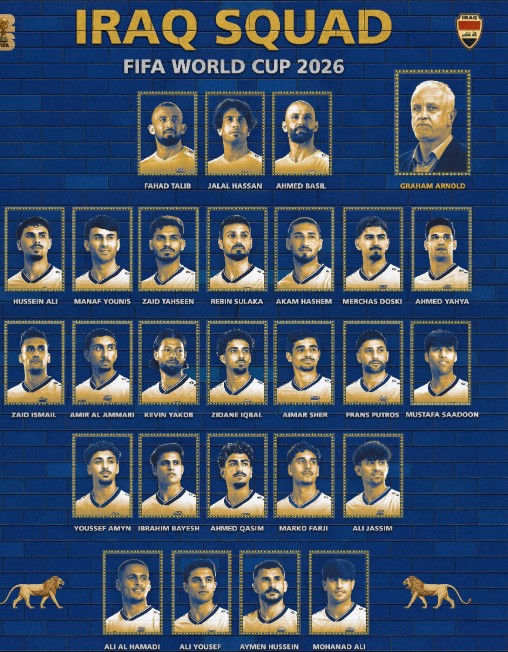 Đội hình tuyển Iraq tại World Cup 2026.