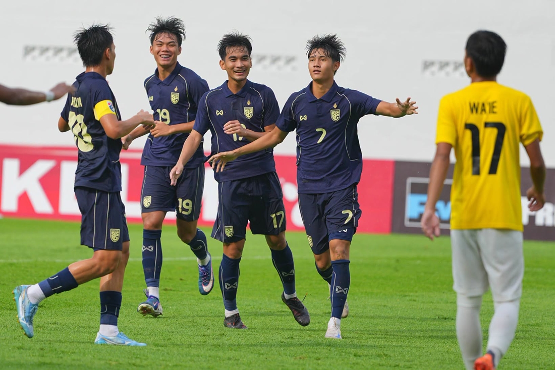 U19 Thái Lan có chiến thắng tưng bừng trước U19 Brunei.
