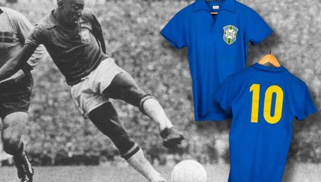 Ảnh bài viết Áo đấu World Cup 1958 của Pele có giá 4,5 triệu bảng