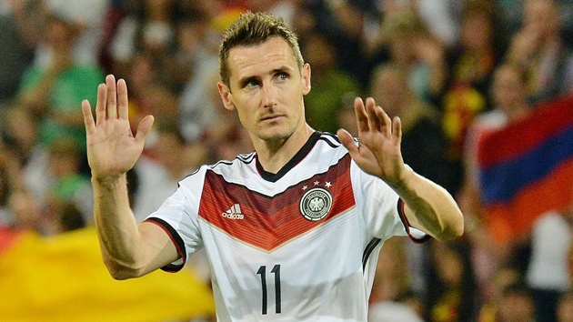 Klose đang là chân sút vĩ đại nhất lịch sử World Cup.