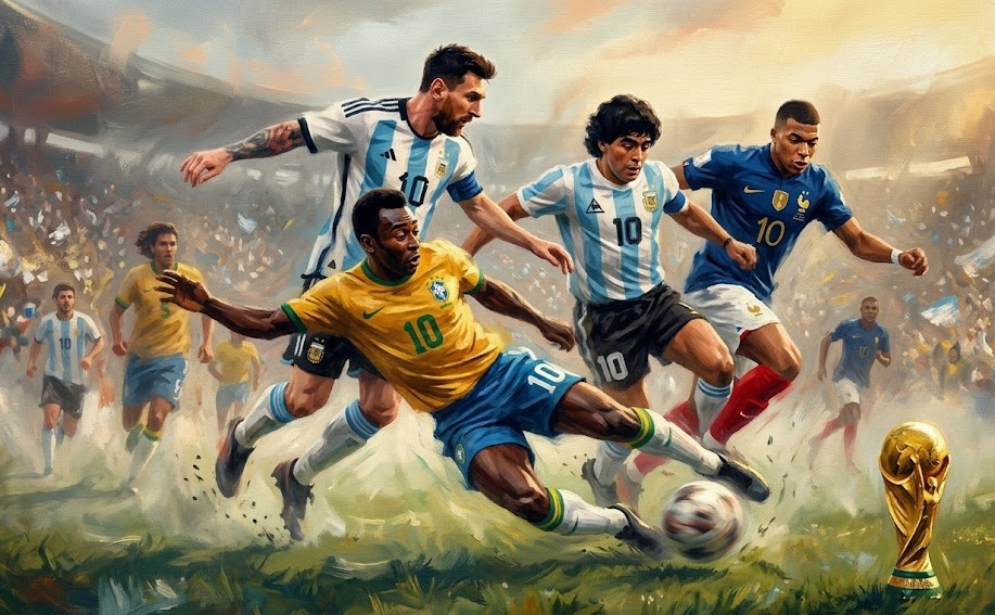 Ảnh bài viết 10 huyền thoại World Cup: Messi xếp sau 3 vĩ nhân