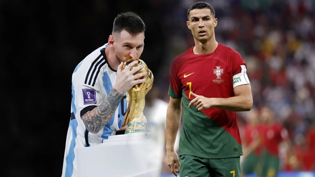 Chức vô địch World Cup là di sản vĩ đại hoàn thành bộ sưu tập của Lionel Messi, giúp anh khác biệt so với "kỳ phùng địch thủ" Cristiano Ronaldo.