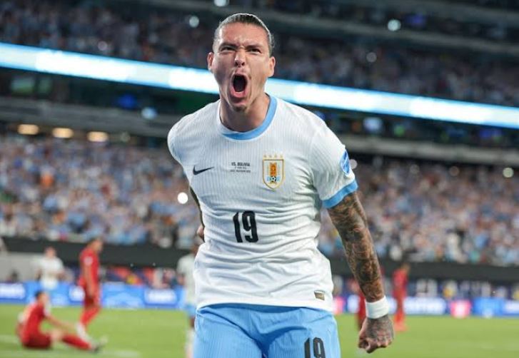 Nunez là niềm hy vọng lớn nơi hàng công Uruguay.