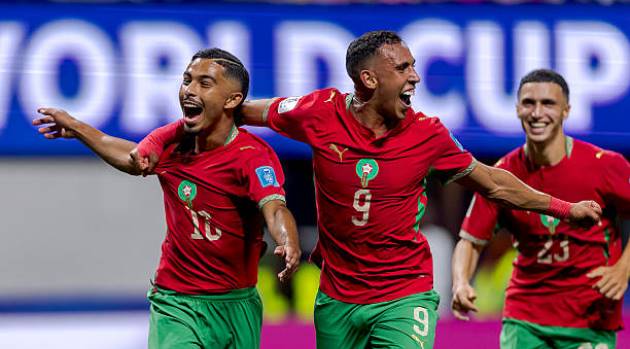 Niềm vui của Morocco sau chiến thắng Haiti. Ảnh: Getty Images.