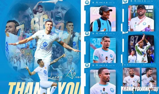 Lucas Alves là ngoại binh thứ 8 rời CLB Nam Định sau mùa 2025/26. Ảnh: CLB Nam Định.