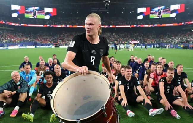 Haaland là đầu tàu hàng công Na Uy. Ảnh: Getty Images.