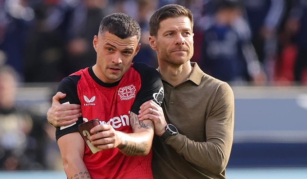 Xhaka và Alonso từng làm thầy trò ở Leverkusen. (Ảnh: Getty Images)