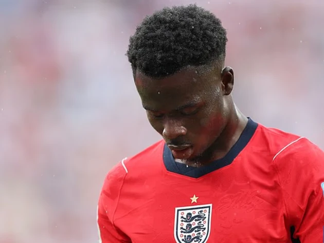 Saka không có thể lực tốt nhất ở World Cup. Ảnh: Getty.