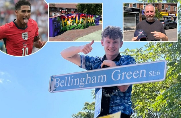 Ảnh bài viết Khu phố trùng tên Jude Bellingham mở hội nhờ World Cup