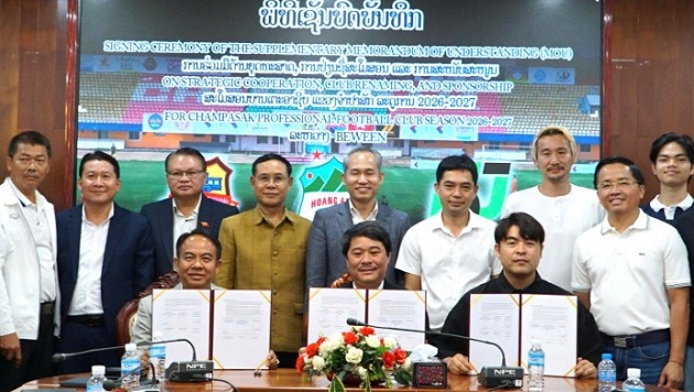 HAGL đầu tư vào bóng đá Lào. Ảnh: TTVH.