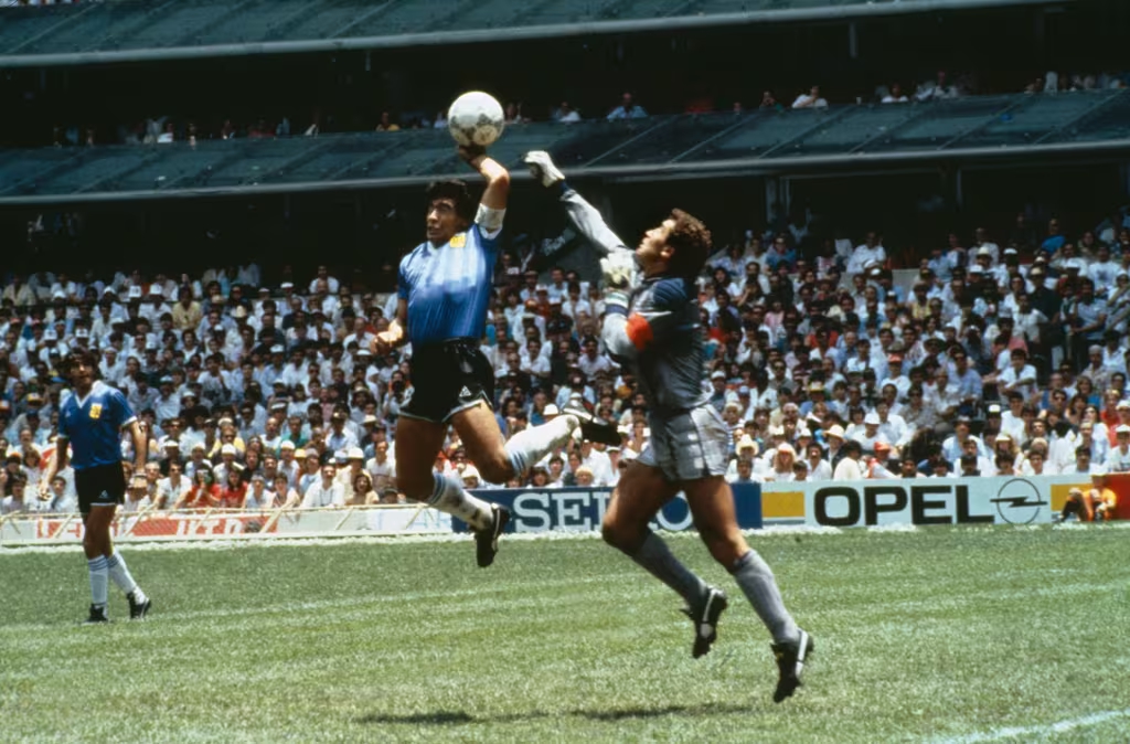 Đội tuyển Anh và ký ức Bàn tay của Chúa trước Argentina năm 1986. Ảnh: FIFA.