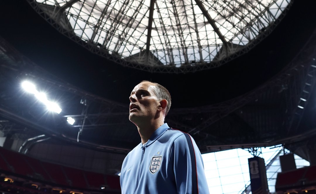 HLV Thomas Tuchel vẫn đối mặt nhiều chỉ trích dù tuyển Anh đã giành vé vào vòng 16 đội. Ảnh: @England - X.com.
