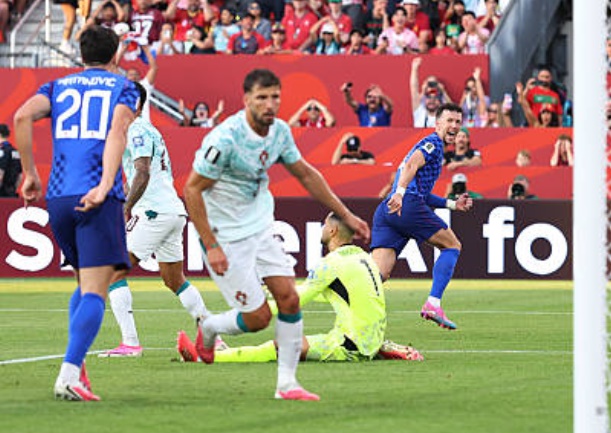 Perisic mở tỷ số cho Croatia. Ảnh: Getty Images.