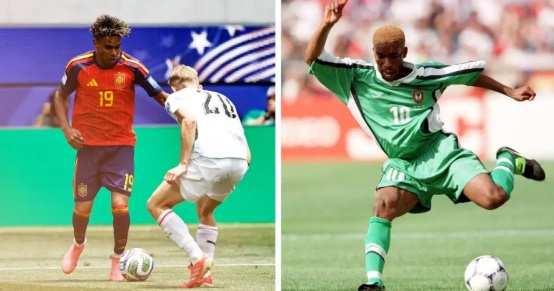 Ảnh bài viết Lamine Yamal cân bằng kỷ lục rê bóng của Okocha tại World Cup