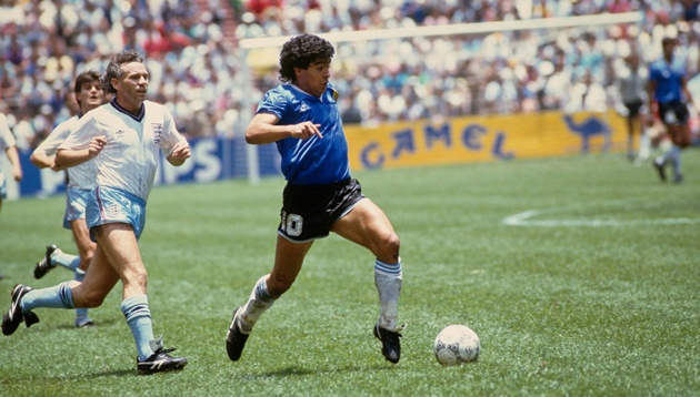 Maradona từng kết thúc giấc mơ World Cup 1986 của người Anh tại Azteca. (Ảnh: Getty Images)