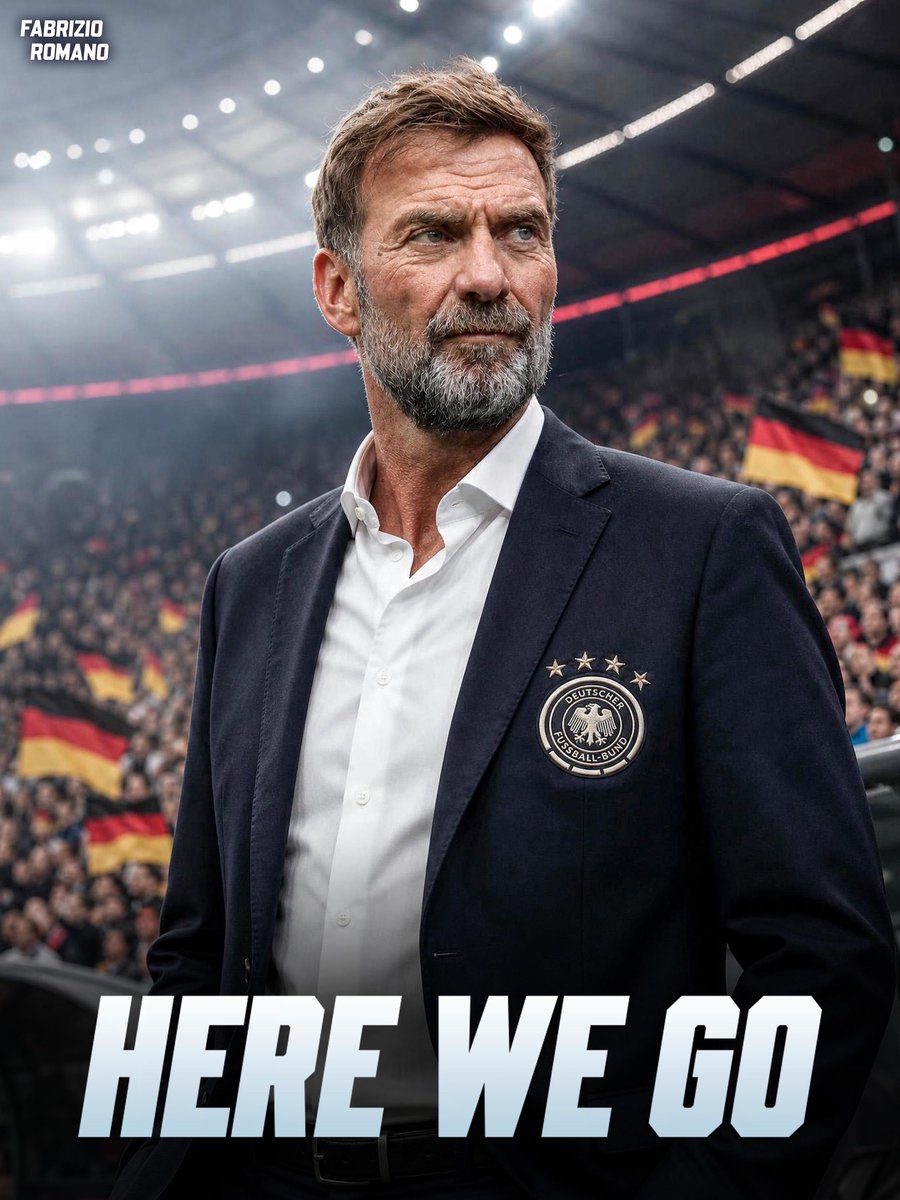 Jurgen Klopp được cho đã đạt thỏa thuận để dẫn dắt tuyển Đức. Ảnh: @FabrizioRomano - X.com.