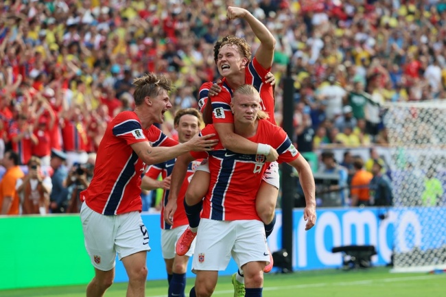 Na Uy giành vé vào tứ kết World Cup. Ảnh: Sky Sports.