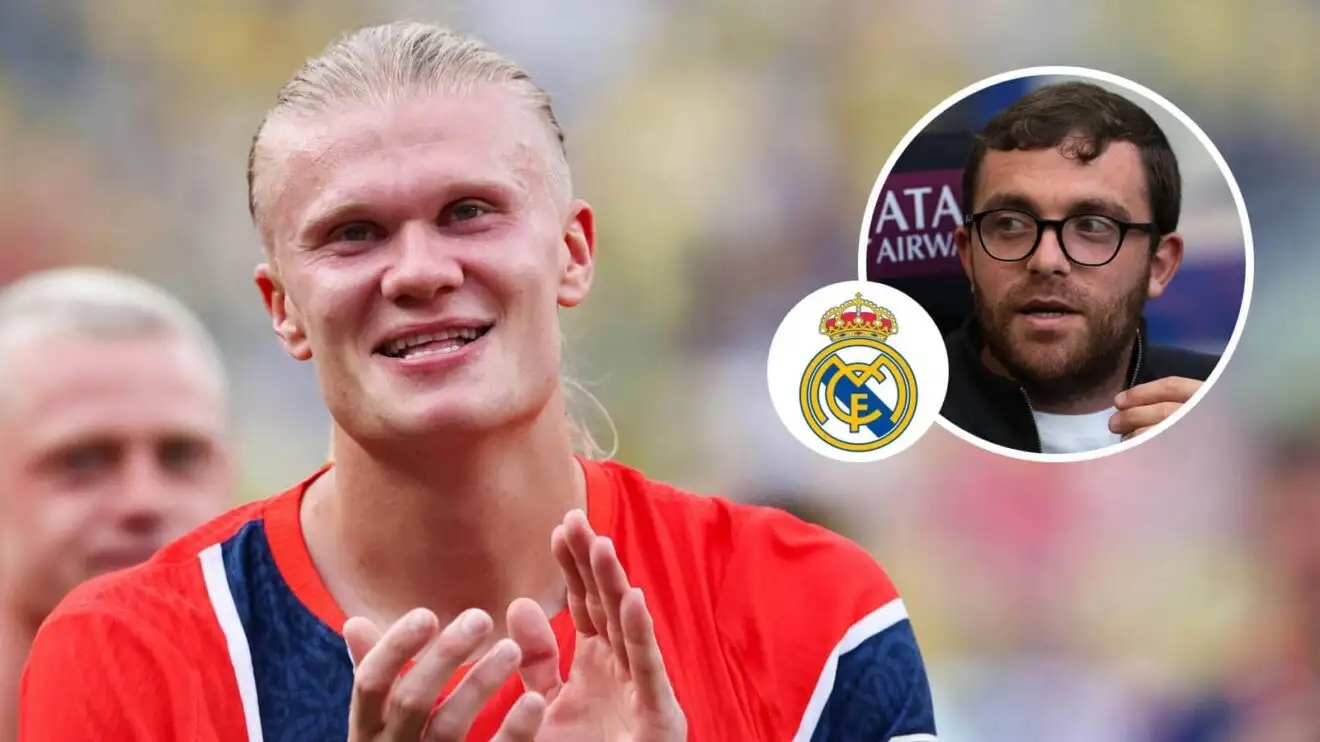 Fabrizio Romano phủ nhận khả năng Erling Haaland cập bến Real Madrid hè này. Ảnh: Football365.
