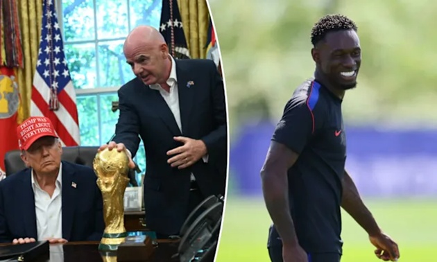 Ảnh bài viết Ông Donald Trump xác nhận gọi điện cho FIFA về thẻ đỏ của Balogun