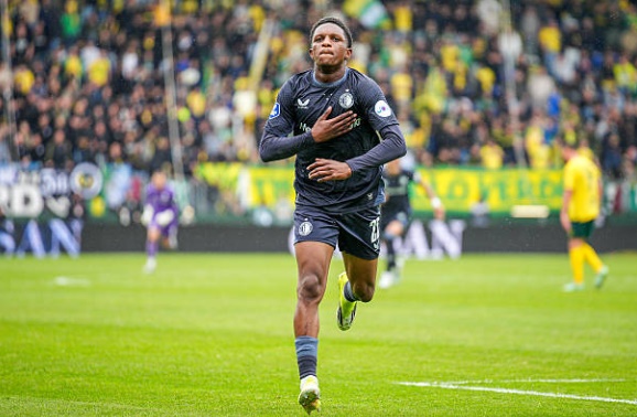 Givairo Read của Feyenoord là một trong những mục tiêu tiềm năng dành cho Man City. Ảnh: Getty Images.