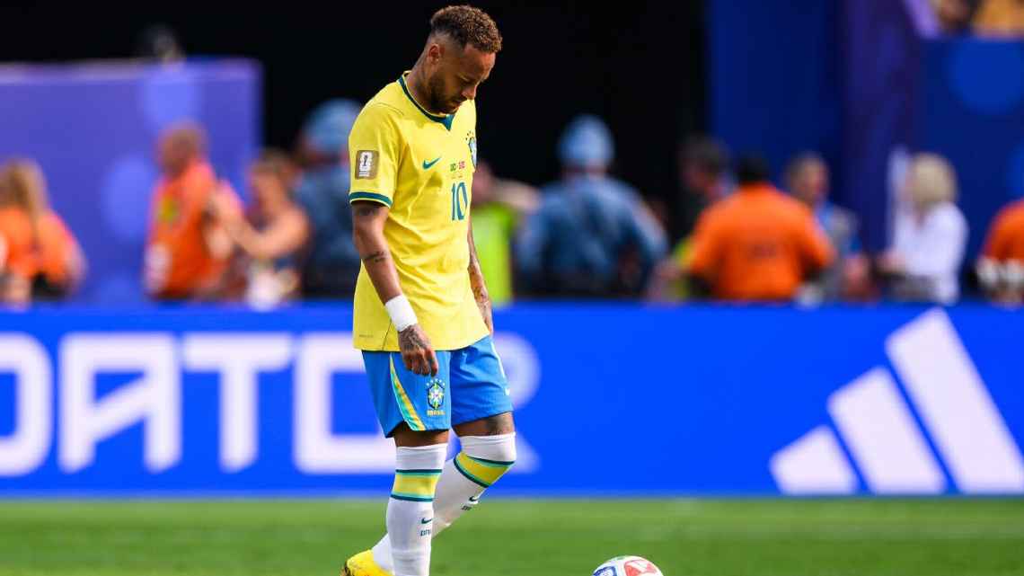 Neymar đã thất bại khi trở lại tuyển Brazil. Ảnh: Getty.